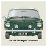 VW Karmann Ghia 1962-69 Coaster 2
